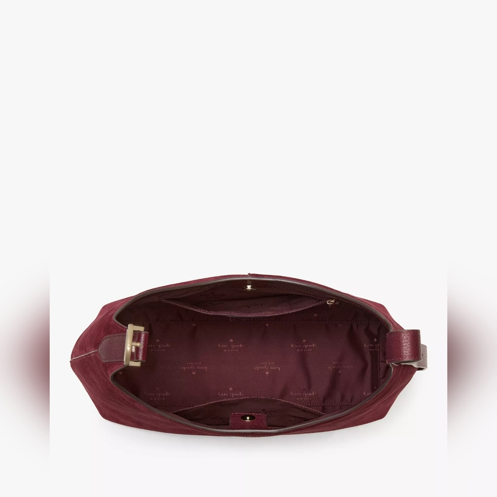 (1770) NWT KATE SPADE 454 Suede Large Shoulder Bag - Picture 4 of 10